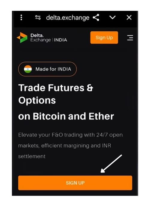 Click on Signup Button