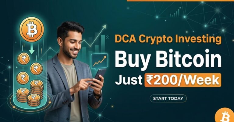 DCA Crypto Investing Buy Bitcoin Just ₹200/Week