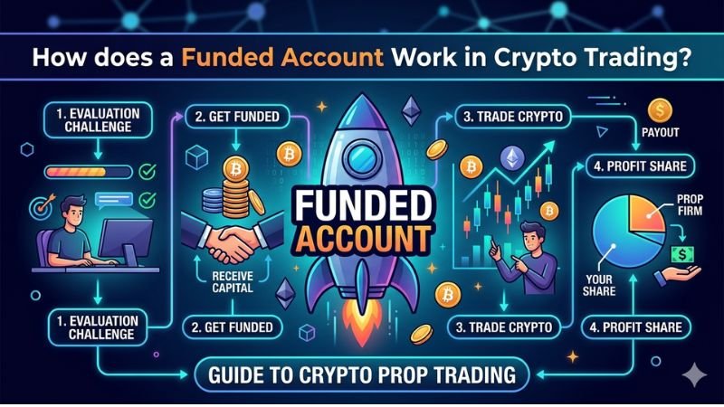 How does a funded account work in Crypto trading