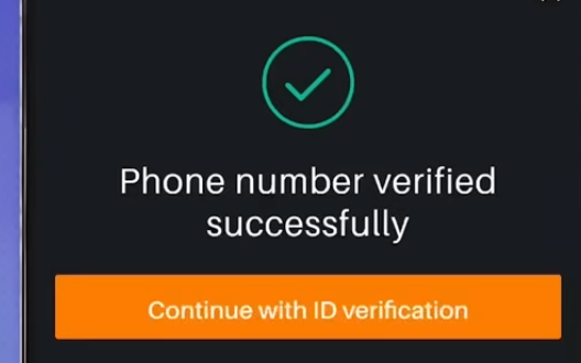 Now start ID Verification process