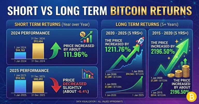 Short vs Long Term Bitcoin Returns